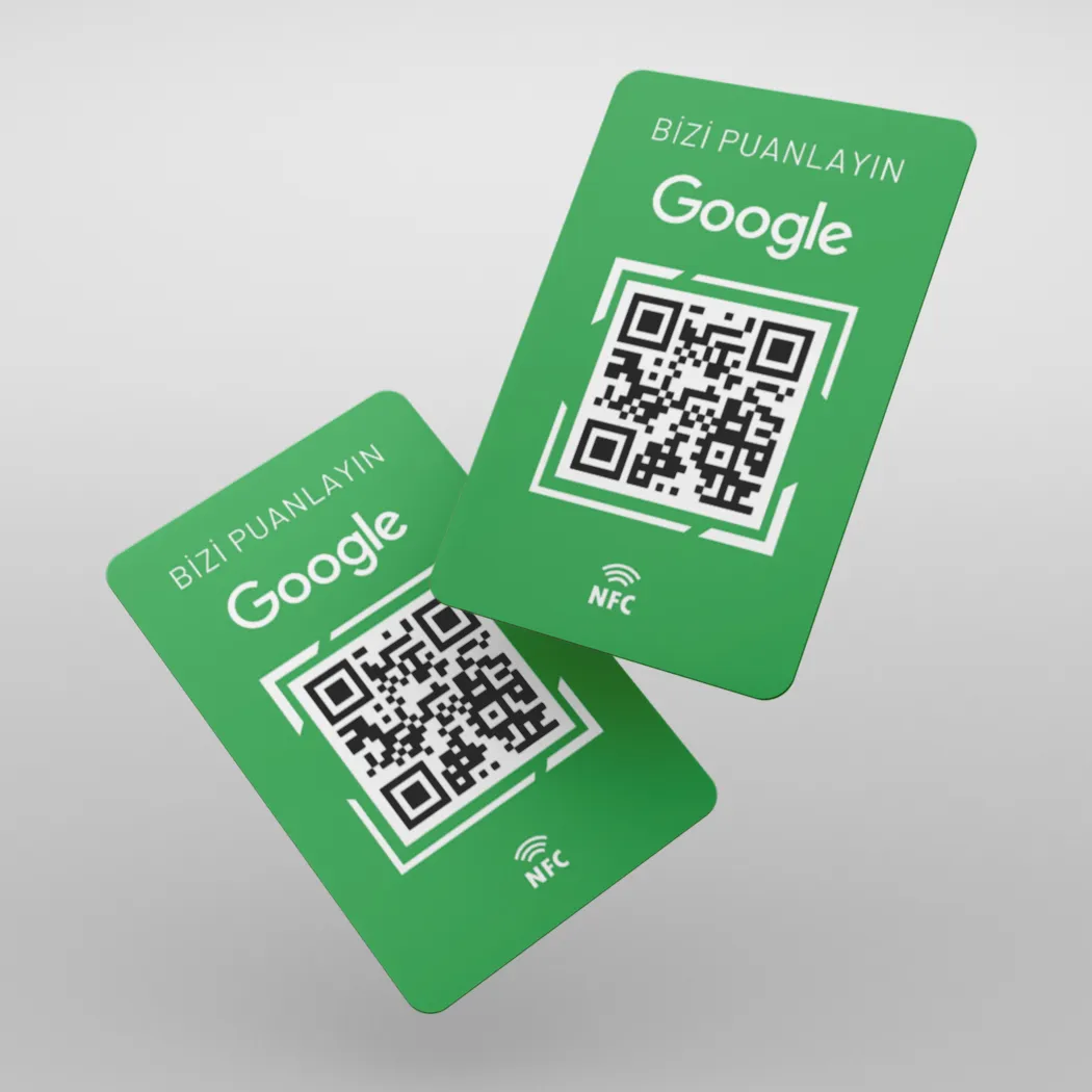 Akıllı QR Google Yorum Kartı NFC Destekli İşletme Değerlendirme Puanlama Kart fiyat, özellikler ve satın alma