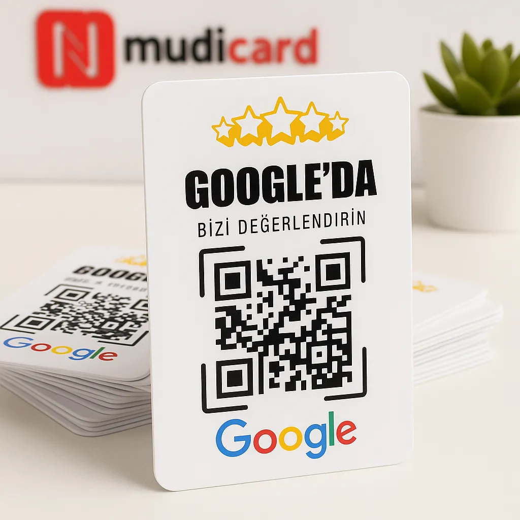 İşletmeniz İçin Google Yorum Kartı NFC Teknolojili Akıllı Kart fiyat, özellikler ve satın alma