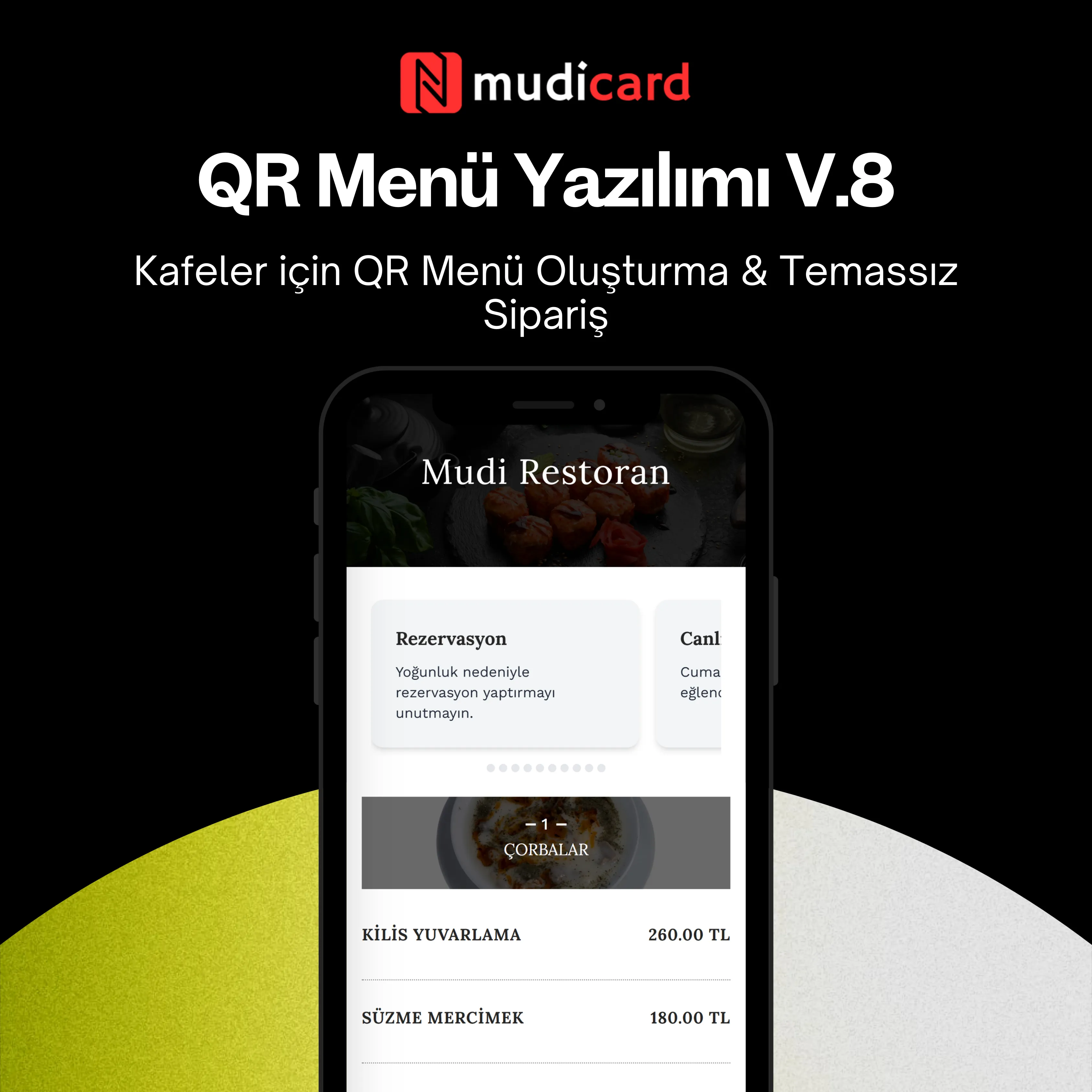 Kafeler için QR Menü Oluşturma Temassız Sipariş