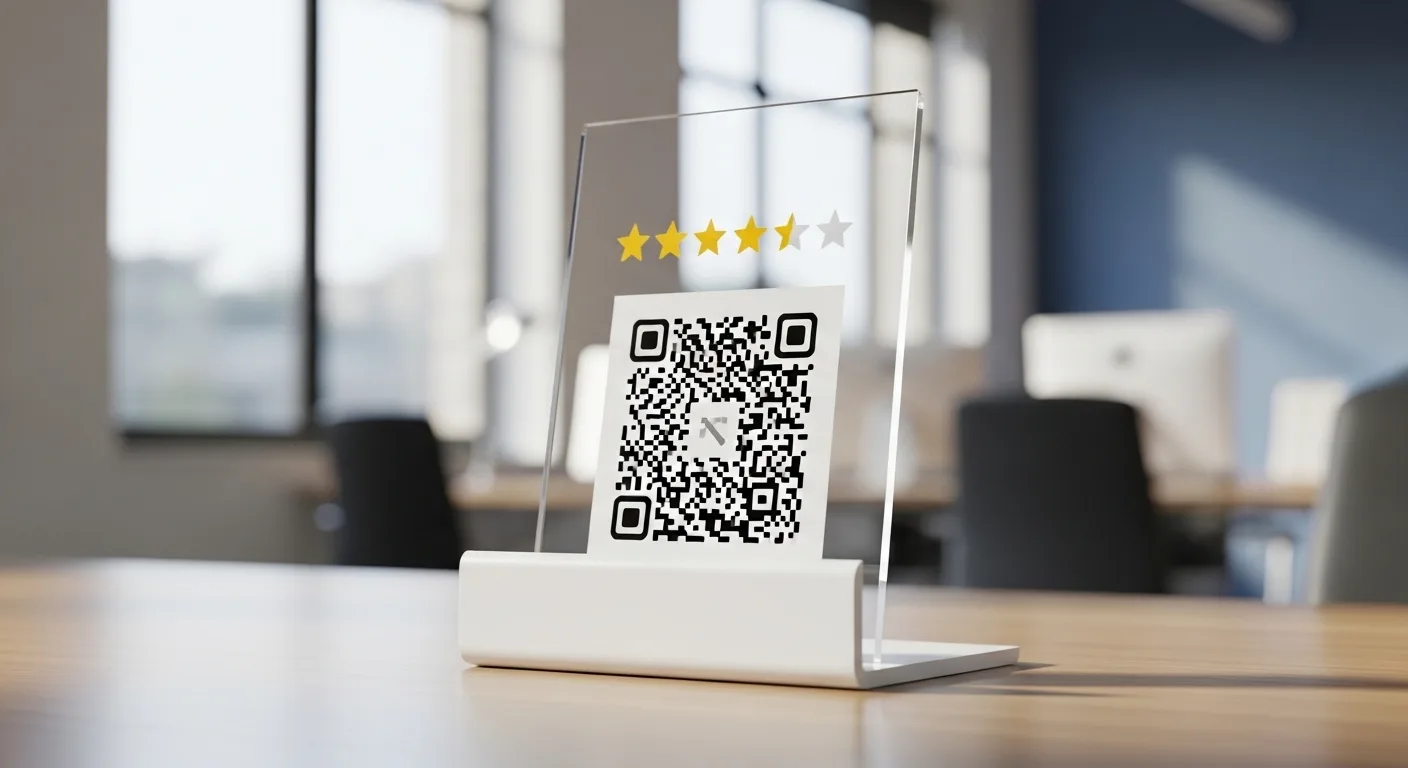 Google Yorum Standı: QR Kodlu Pleksi Tasarım ile Yorumları Hızlandırın