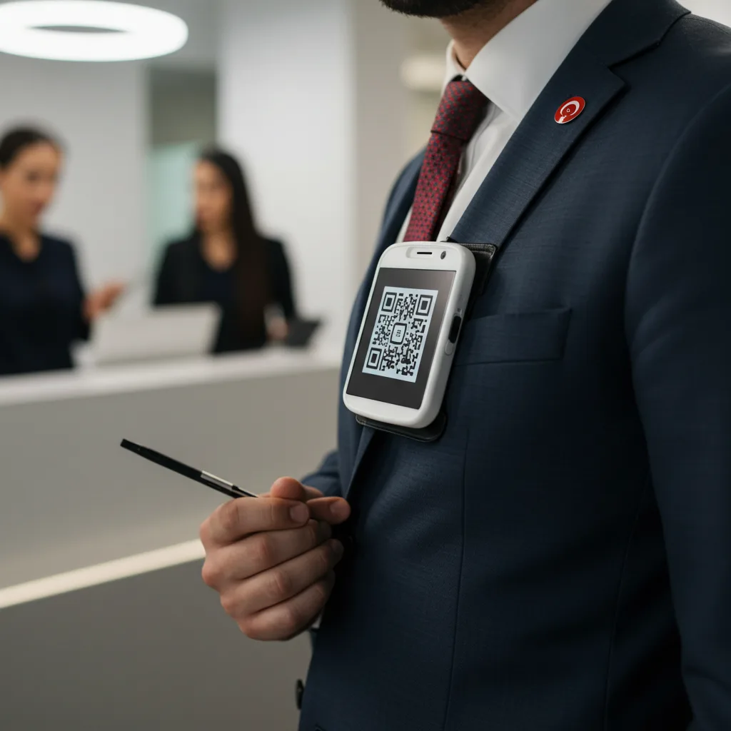 Kurumsal Kişiselleştirilebilir Dijital QR Yaka Kartı — Etkinlikler