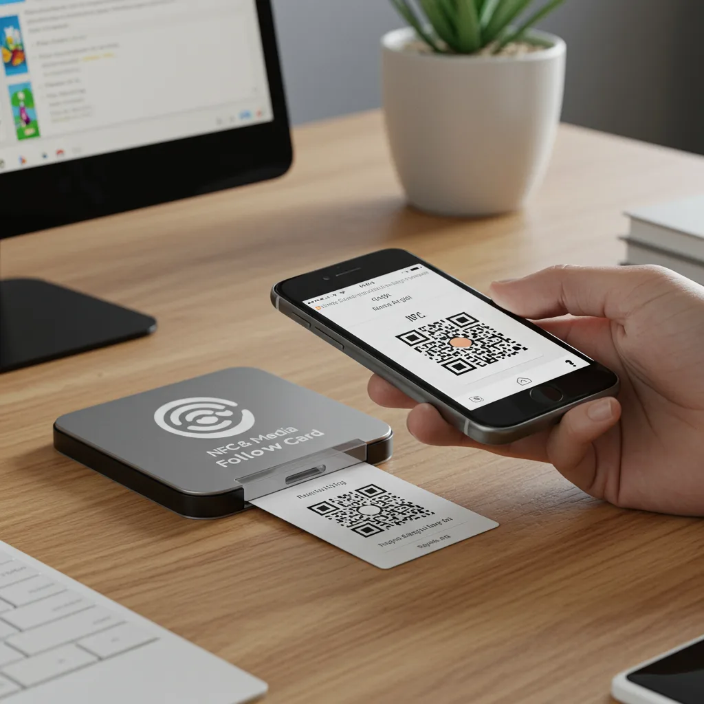 NFC ve QR Özellikli Sosyal Medya Takip Kartları – Hızlı ve Güvenli